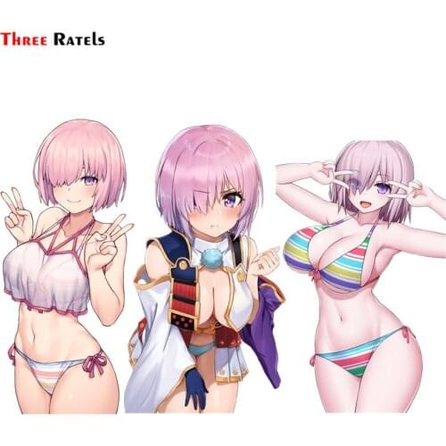 Three Ratels F86 Asamura Hiori Bikini For Fate Grand Order Mash Kyrielight Swimsuits Car Body Sticker