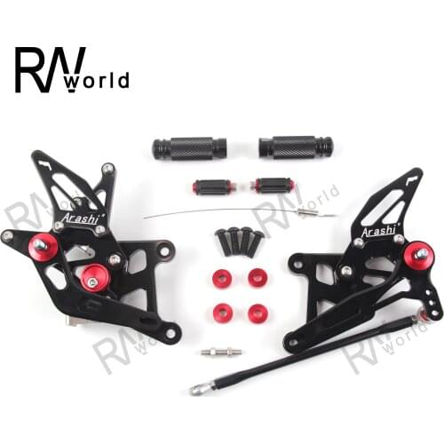 CB300F 2015-2021 Motorcycle CNC Adjustable Rear Sets Rearset Footrest Foot Pegs For HONDA CB300 F CB 300F ABS 300 2018 2019 2020