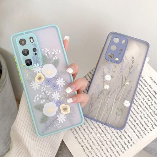 For Huawei P30 P40 Pro Case Luxury 3D Flower Soft Silicone Phone Case for Huawei P40 Pro P30 Mate 30 Nova 7 Shockproof Cover