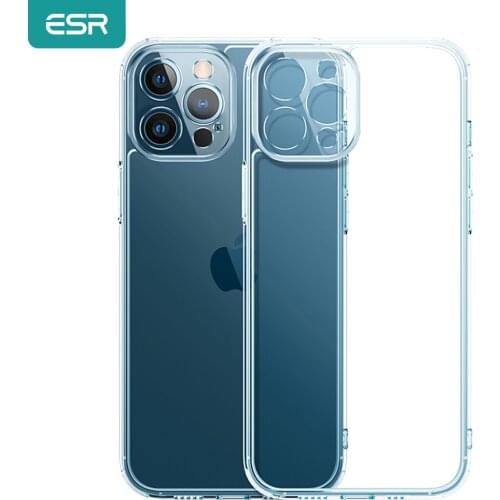ESR for iPhone 12 Pro Max Full Lens Protection Cover Tempered Glass Case for iPhone 12 Pro for iPhone 12 mini Clear Glass Case