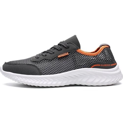 Large size mens breathable mesh shoes
