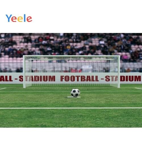 Yeele Football Field Stadium Soccer Match Scene Baby Photophy Backdrops Custome Vinyl Photographic Backgrounds For Photo Studio