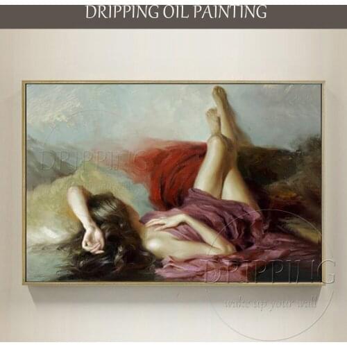 Artist Hand-painted Sexy Beauty Oil Painting for Wall Decor High Quality Hand-painted Modern Canvas Art Beauty Lady Oil Painting