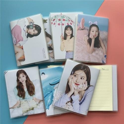 KPOP IZone Wonyoung Sakua Nako Eunbi Hitomi Minju Yuri Yena Yujin Notebook Notepad Diary Oneiric Diary Fantasy Diary displaying