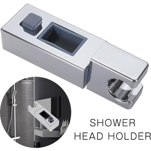 11.8x4x2.3cm ABS Shower Head Bracket Shower Head Holder Riser Rail Bracket Slider For Bathroom Accessory Adjustable
