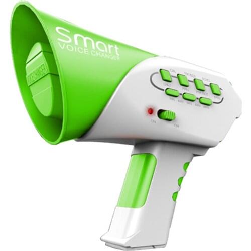 Mini Green Voice Changer Toy with 7 Different Voice Modes and 5 DIY Music Modes, Kids Halloween Party Supplies