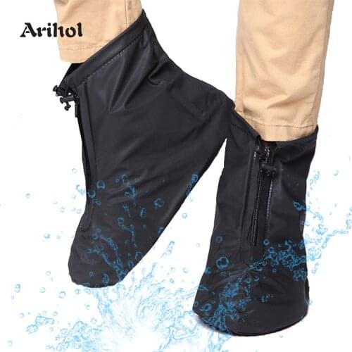Reusable Rain Shoes Covers Boots Non Slip Durable Rain Snow Overshoes Short Rain Boots for Men Women Outdoor Travel Cycling