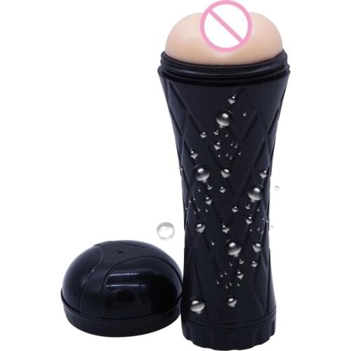 DOMI 21cm Artificial Vagina Male Masturbators Pocket Pussy Oral Sex Toys for Men Massager