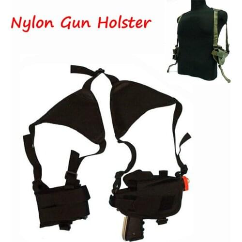 Nylon Outdoor Tactical Police Combat Gun Carry Security Hunting Pistol Pouch Shoulder Gun Holster For Glock 17 19 22 23 31 32