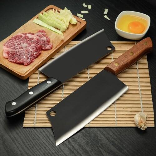 7.5 Inch Kitchen Knife 3cr13 Stainless Steel Full Tang Cleaver Slicing Knives Meat Vegetable Cutting Slicer Cooking Knife Tools