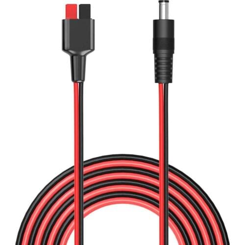 DC5521 to 45A Connector Adapter 3.3 ft.Cable 14AWG Connect Portable Generator UPS Battery Backup and Foldable Solar Panel