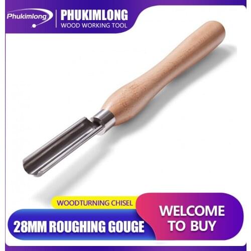 Phukimlong M2 HSS 28mm Roughing Gouge Wood Working Tools Wood Turning Chisel
