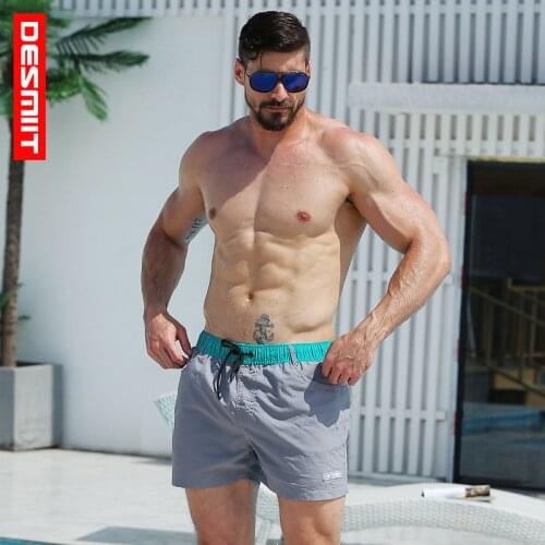 Desmiit Swimming Shorts For Men Swimwear Board Beach Shorts Waterproof Quick Dry Swim Trunks Swimsuit Surf Boxer Briefs Sunga