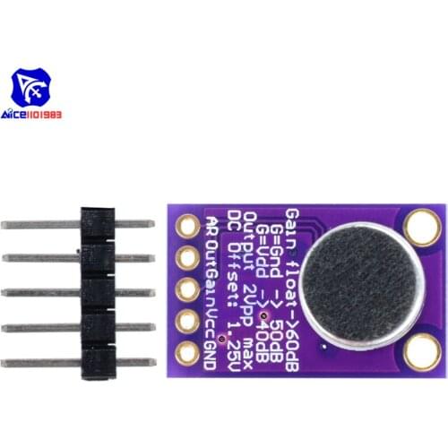 Diymore MAX9814 Microphone AGC Amplifier Board Programmable Module Auto Gain Control for Arduino