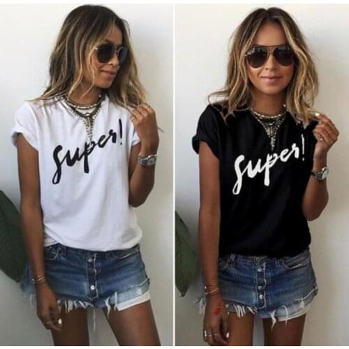 Harajuku Lady Letter Print T Shirt Women Short Sleeve O Neck Loose T-shirt 2020 Summer Women Tee Shirt Tops Camisetas Mujer