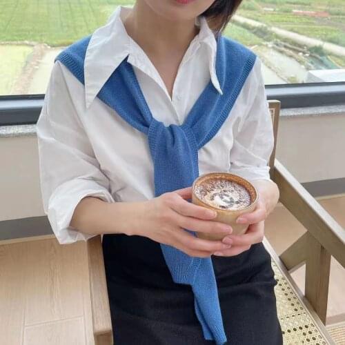 Sweet Solid Color Women Wraps Soft Striped Shawl Shoulder Pashmina Autumn Girl Tippet Scarves