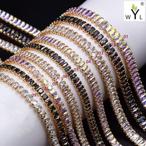 1 Metre Shiny Nail Rhinestones Zircon Stone 3D Punk Metal Chains Luxury Diamond Glitter Decoration DIY Nail Art Decorations