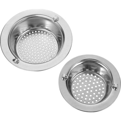 1PC Stainless Steel Kitchen Sink Strainer Sewer Bathroom Shower Hair Filter Basket Anti-Blocking Cleaning Accessories Tools