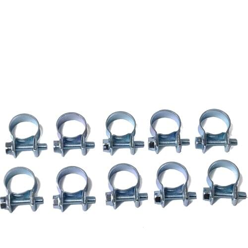 10PCS/Set 7-9mm Mini Clamp Fuel Injection Hose Air Hose Clamps Assortment Kit Diesel Petrol Pipe Clips