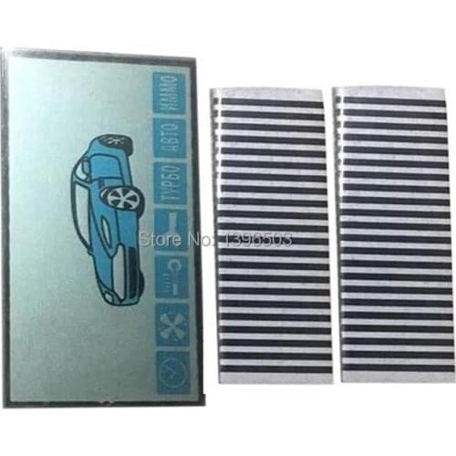 10PCS/lot A91 LCD display Screen Zebra Paper for 10 PCS Russian Car Alarm System Two-way LCD Remote Control Key starline A91