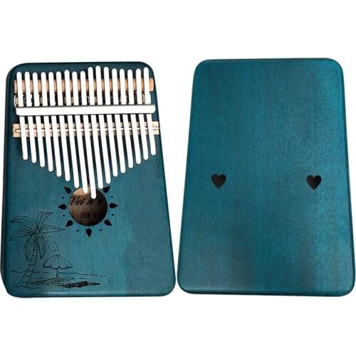 17 Keys Kalimba Thumb Piano High Quality Wood Mahogany Body Musical Instruments With Learning Book Tuning Hammer Kalimba Piano