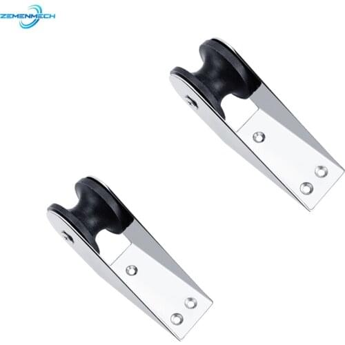 2PCS Boat Accessories Stainless Steel Heavy Duty Bow Anchor Roller Fixed Anchor Fairlead Boat Docking Nylon Roller Chock Marine