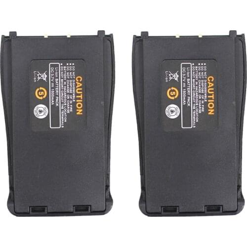 2Pcs Baofeng BF-888S 3.7V 1500mah Li-ion Spare Battery for Baofeng BF-888S BF-666S BF-777S Walkie Talkie H-777 Radio Batteries