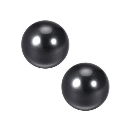 2 Pcs Thermoset Ball Knob M8 Female Threaded Machine Handle 30mm Diameter Black