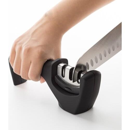 Knife Sharpener 3 Stages Professional Kitchen Sharpening Stone Grinder Knives Whetstone Tungsten Diamond Ceramic Sharpener Tool