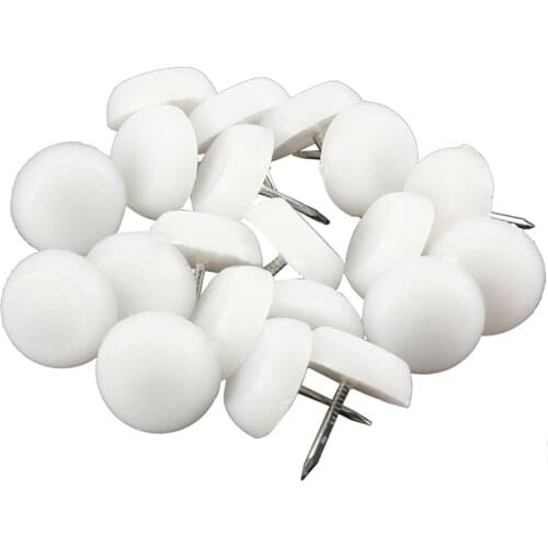 40x 20mm Felt Feet Pad Skid Glide Nail Protector Furniture Chair Table Leg