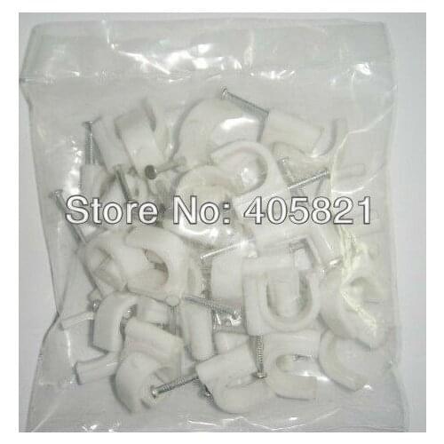 50MM Circle Path PE Circle cable clips/ cable nail Free shipping 50PCS/bag