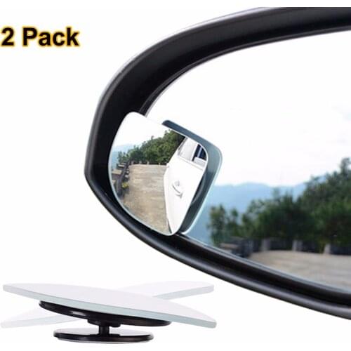 2pcs/lot Adjustable frameless HD Glass Car Blind Spot Mirror for parking Auxiliary Rear view mirror Fan Shape