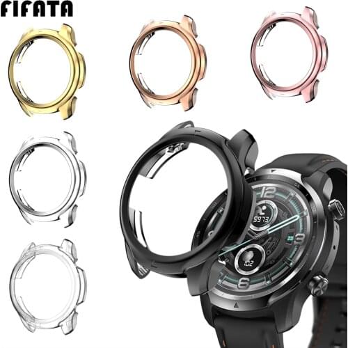 FIFATA TPU Case Cover For Ticwatch Pro 3 Smart Watch Bumper Protector Shell For Tic Watch Pro3 Protective Cases Accessories