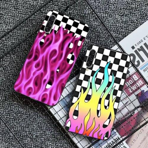 Trend personality Fire Flame Phone Case For Samsung galaxy S 7 8 9 10 20 edge A 6 10 20 30 50 51 52 70 note plus Cover Funda