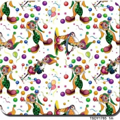 CSCY1785 1m wide water transfer printing film clown 10m length hydrographic film transfer for car