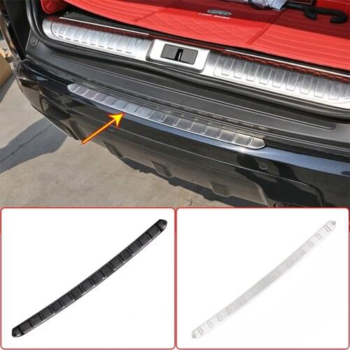Car Rear Bumper Decorative Cover For Land Rover Range Rover Sport 2018-2021 Auto Trunk Guard Plate Tail Lip Trim Accessories