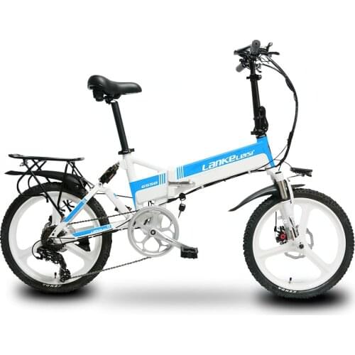 Electric Bike 48V Two Wheel Electric Bicycle 240W 10AH Full Front and Rear Oil Suspension Foldable Smart Electric Scooter