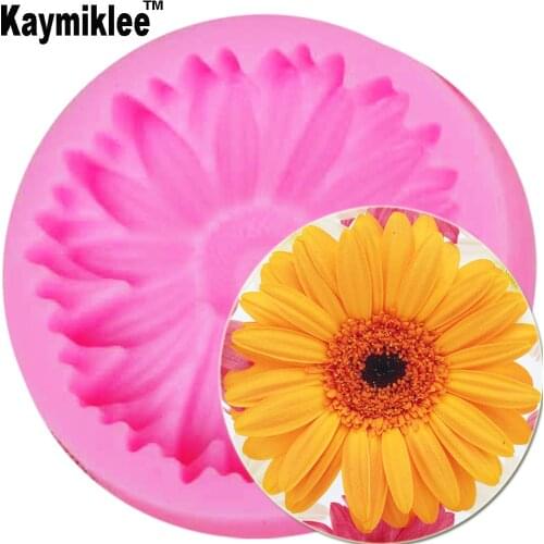 M509 Daisy Candle Moulds Soap Mold Kitchen-Baking Resin Silicone Form Home Decoration 3D DIY Clay Craft Wax-Making