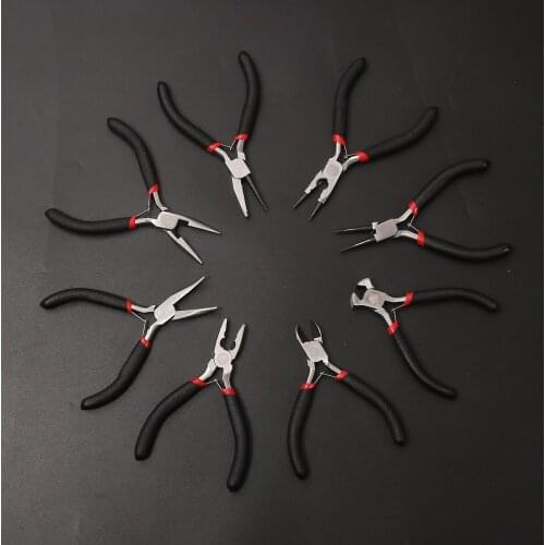 Multifunctional punch plier jewelry pliers toothless pointed nose pliers slanting forceps cable cutters