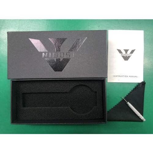 NIBOSI Original Watch Boxes Dropshipping Gift (Small Black,Ship with Watch Only)