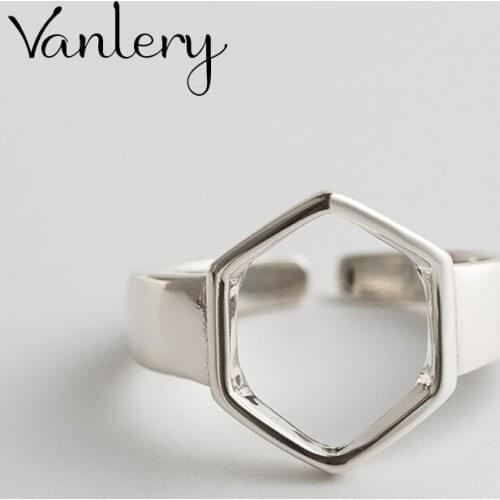 New Gothic Men Hexagon Rings For Women Jewelry Birthday Gift Romantic Wedding Engagement Drop Shipping 2021