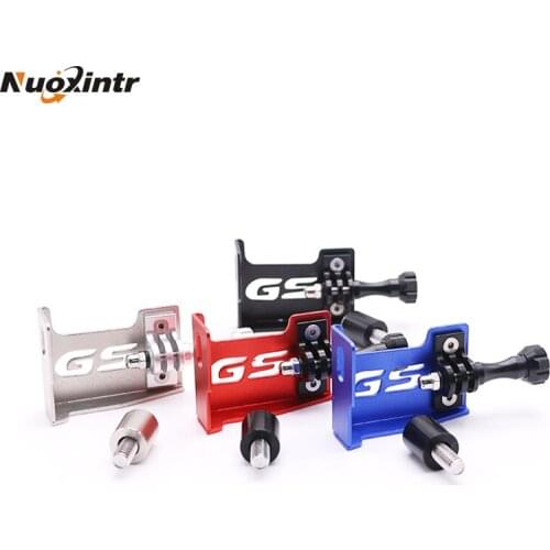 Nuoxintr Aluminum Motorcycle Accessories Recorder GoPro Camera Holder Bracket For BMW R650 R700 R800 2013 2014 2015 2016 2017