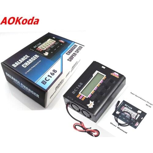 Original AOK BC168 1-6S 8A 200W Super Speed LCD Intellective Balance Charger/Discharger for Lipo Battery Rc Toys
