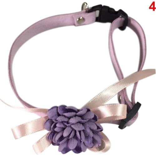 Dog Collar Pet Cat Puppy Flowers Decoration Collar Necklace Adjustable Collars HY99