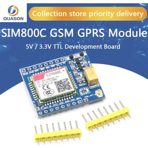 SIM800C GSM GPRS Module 5V/3.3V TTL Development Board IPEX With Bluetooth And TTS For Arduino STM32 C51 for Arduino