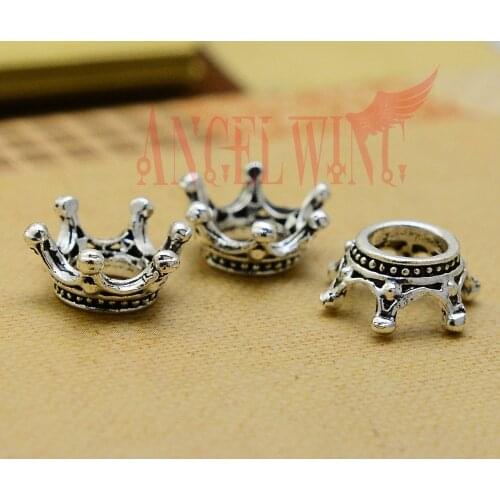 40pcs/lot--14x6mm,crown chams, Antique silver plated Princess Crown charms,DIY supplies, Jewelry accessories