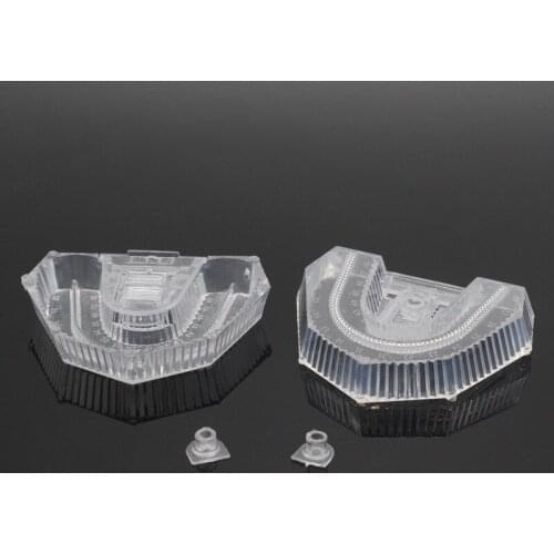 Dentist Material Strong Plastic Disposable Sectioned Base Box Transparent For Dentistry Clinic