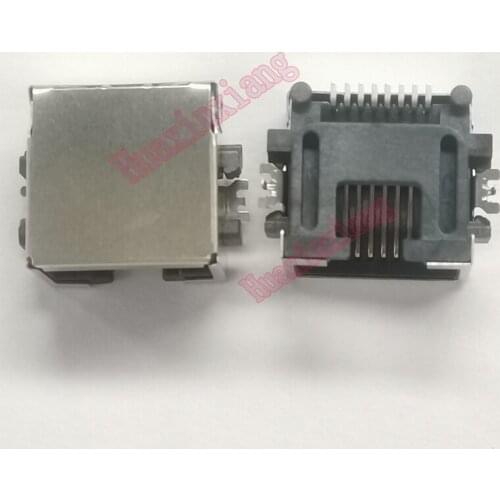 20PCS/Lot SMT RJ45 8P8C Female Jack/Socket Connector Sinking Plate Steel Shield Network Modular For notebook