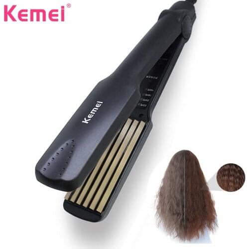 Kemei Tourmaline Ceramic Hair Curler Electric Hair Small Wave Iron Crimping Corrugation Professional Rotating Curling Wand