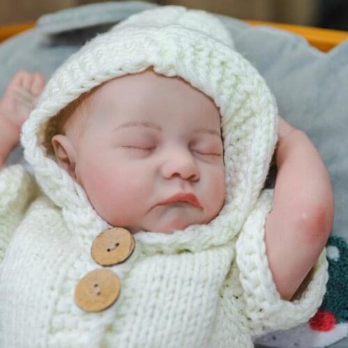 Mini Doll Silicone Baby Doll That Look Real Newborn Handmade Boneca Lifelike Playmate Toys For Girls Boy Birthday Christmas Gift